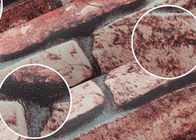 τρισδιάστατη βινυλίου ταπετσαρία επίδρασης τούβλου για την κρεβατοκάμαρα/τη καφετερία, μετακινούμενη ταπετσαρία τούβλου