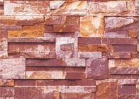 Νέα κινεζική κάλυψη τοίχων καθιστικών ταπετσαριών επίδρασης τούβλου ύφους τρισδιάστατη 0.53*10M